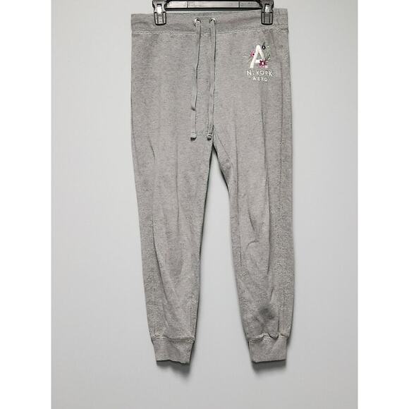 Aeropostale Pants - Aeropostale Womens S Floral Embroidered Joggers Sweatpants 2000s Vintage Y2K